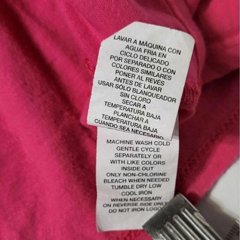 The Children's Place Girls Hot Pink High-Low Floral Tank Top Size Medium (7/8)